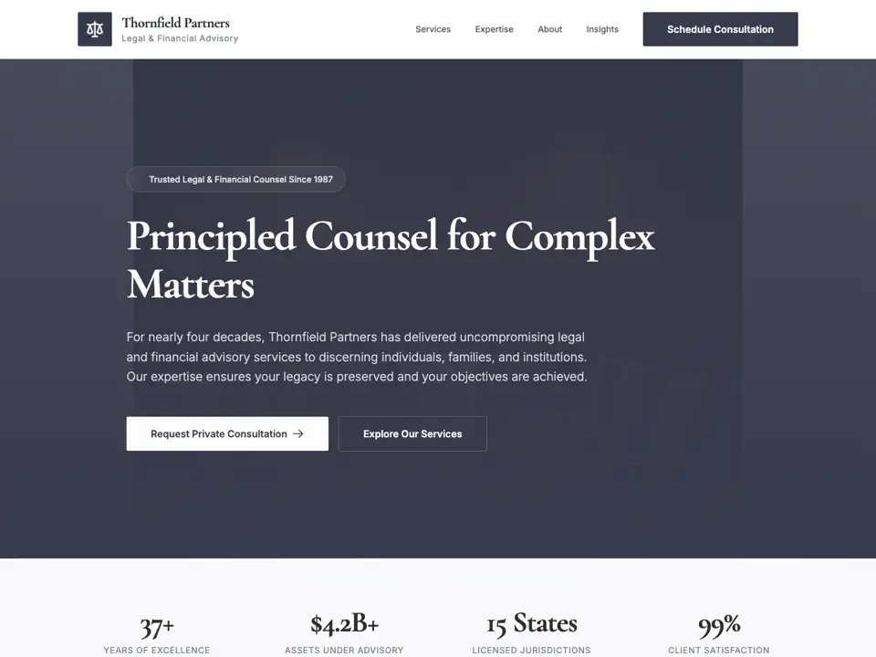 Legal & Financial Advisory